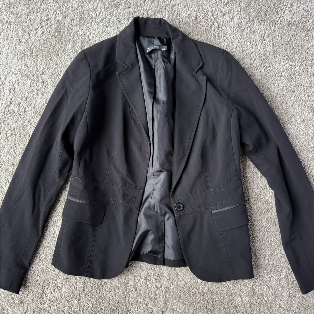 New York & Company Black Blazer Tailored Suit Jacket